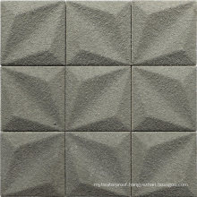 Hall Lobby Cheap Backsplash Wall Tiles 3D Cement Mosaic Tiles